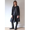 Blouse Uniforme, lin noir