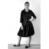 Uniform shirt, black linen