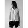 Uniform short sleeves shirt, white linen