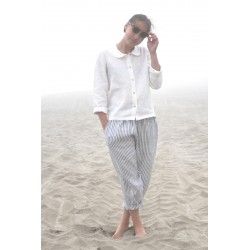 Uniform shirt, white linen