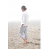 Uniform trousers, light stripes linen