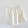 Uniform skirt, thick white linen