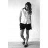 Uniform short, black linen