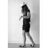 Uniform short, black linen