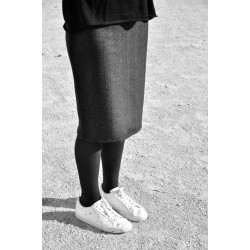 Skirt "woman", herringbone wool drap