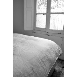 Duvet cover , white linen