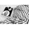 Duvet cover, large stripes linen