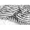 Duvet cover, large stripes linen