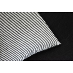 Pillow case, light stripes linen