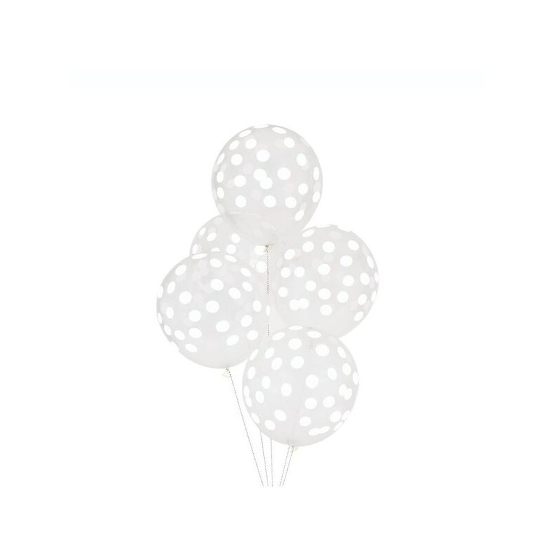 Ballons confettis blanc