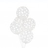 White printed ballons