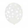 White printed ballons