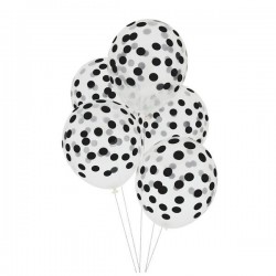 Ballons confettis noir