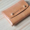 Card holder LOUP, brown leather