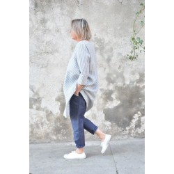 Pantalon à poches, jean bleu