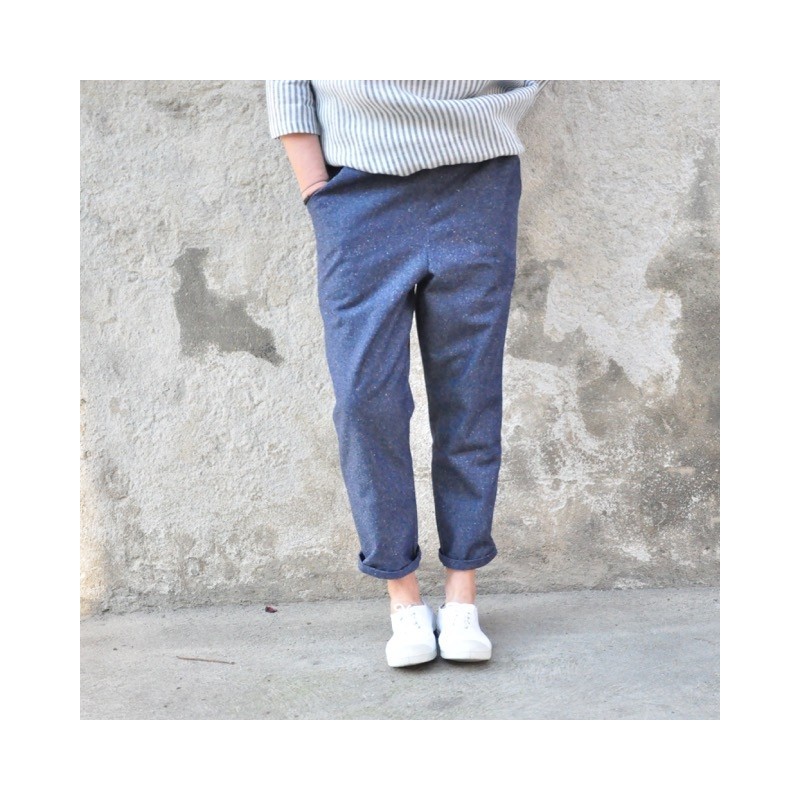 Pantalon à poches, jean bleu