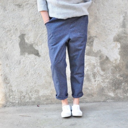 Pocket trousers, blue denim