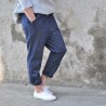 Pantalon à poches, jean bleu