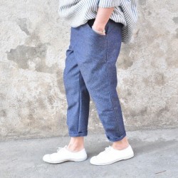 Pocket trousers, blue denim