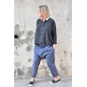 Saroual trousers, blue jean