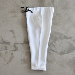 Pocket trousers, heavy white linen