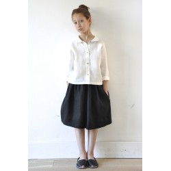 Uniform shirt, white linen