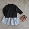 Uniform shirt, black linen