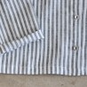 Uniform shirt, light stripes linen