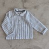 Uniform shirt, light stripes linen