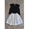 Uniform skirt, white linen