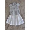 Uniform skirt, white linen