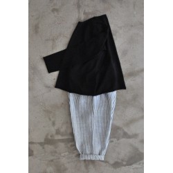 Uniform trousers, light stripes linen