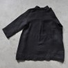 Uniform coat, thick black linen