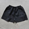 Uniform short, black linen