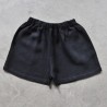 Short Uniforme, lin épais noir