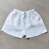 Uniform short, white linen