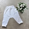 Saroual trousers, heavy white linen