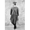 Apron-dress, grey wool blend