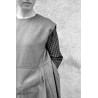 Apron-dress, grey wool blend