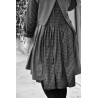 Apron-dress, grey wool blend