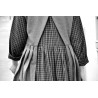 Apron-dress, grey wool blend