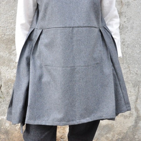 Sur-robe, lainage gris