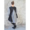 Apron-dress, black denim