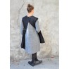 Apron-dress, black denim