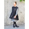 Apron-dress, black denim