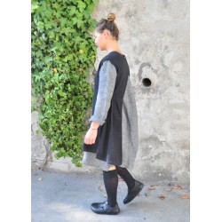 Sur-robe, jean noir