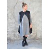 Apron-dress, black denim