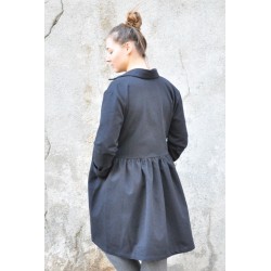 Robe-chemise, jean noir