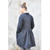 Shirt-dress, black denim