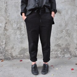 Pantalon à poches, jean noir